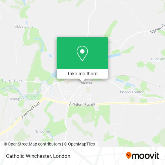 Catholic Winchester map
