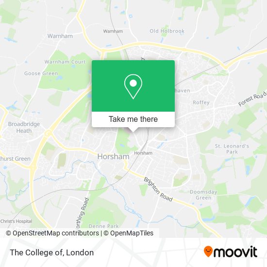 The College of map