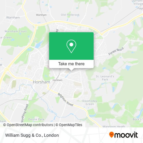 William Sugg & Co. map