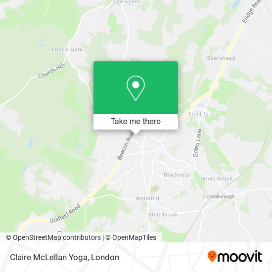 Claire McLellan Yoga map