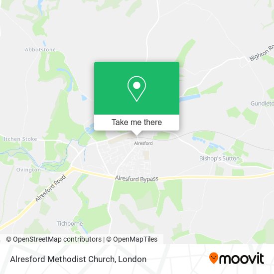Alresford Methodist Church map