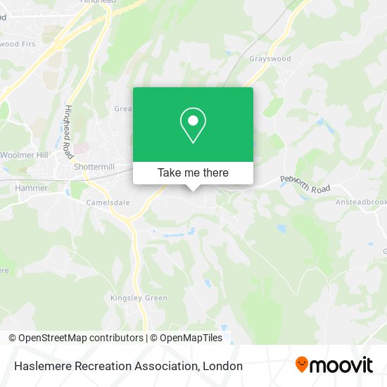 Haslemere Recreation Association map