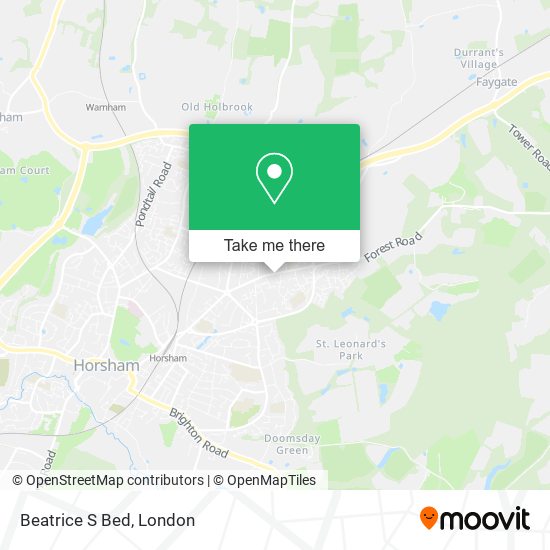 Beatrice S Bed map