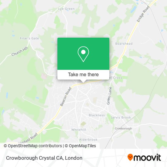 Crowborough Crystal CA map