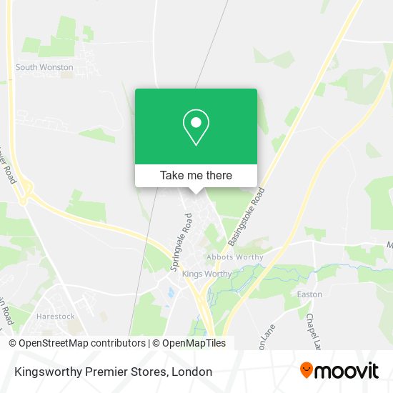 Kingsworthy Premier Stores map