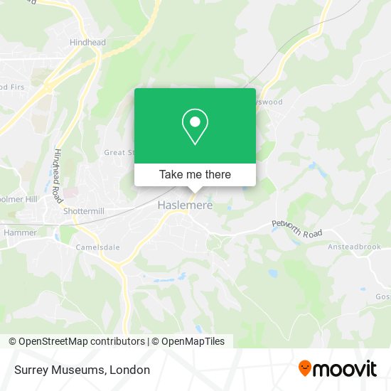 Surrey Museums map
