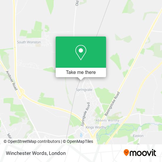 Winchester Words map
