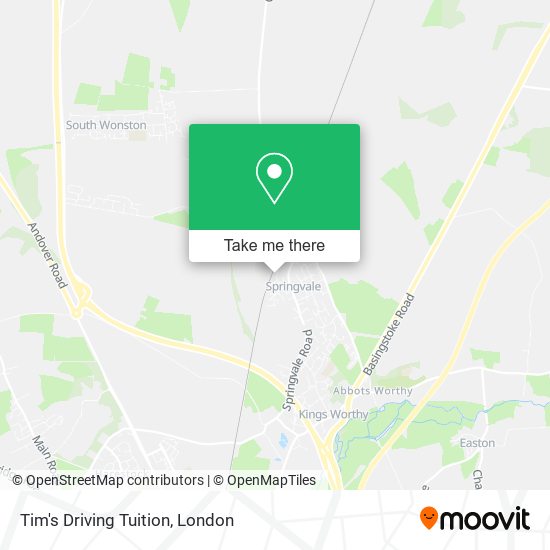 Tim's Driving Tuition map