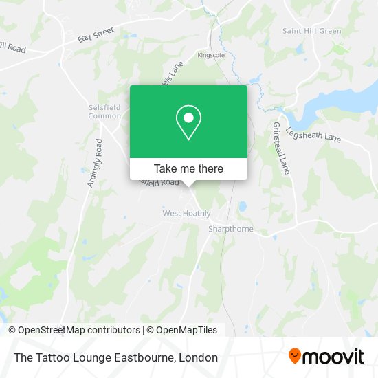 The Tattoo Lounge Eastbourne map