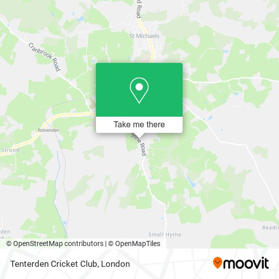 Tenterden Cricket Club map