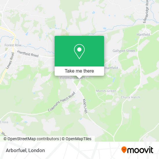 Arborfuel map