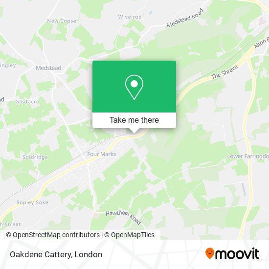 Oakdene Cattery map