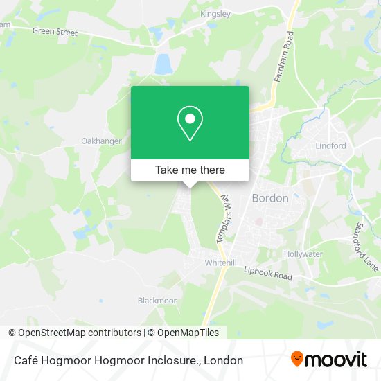 Café Hogmoor Hogmoor Inclosure. map