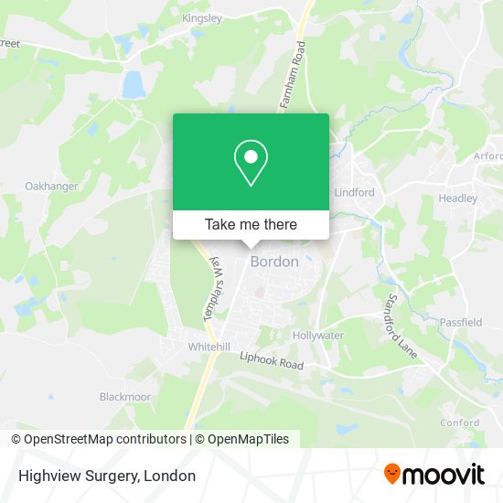 Highview Surgery map