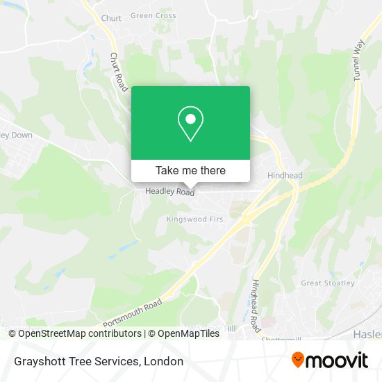 Grayshott Tree Services map
