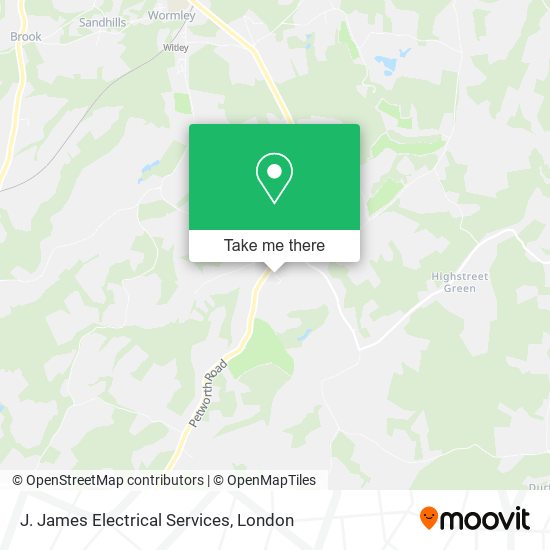 J. James Electrical Services map