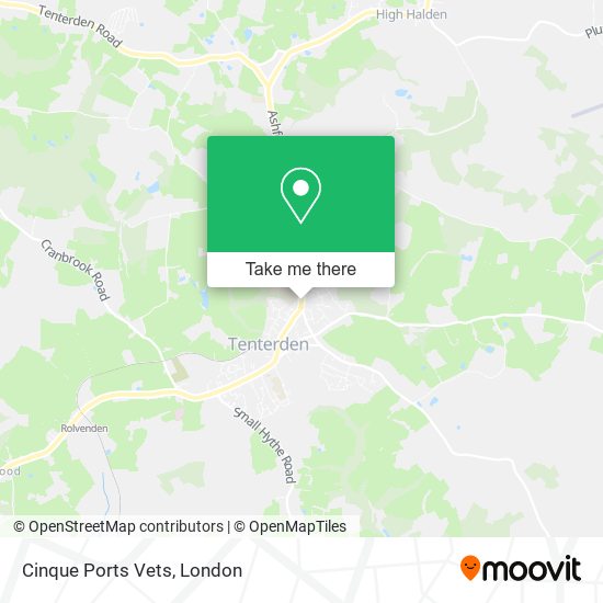Cinque Ports Vets map