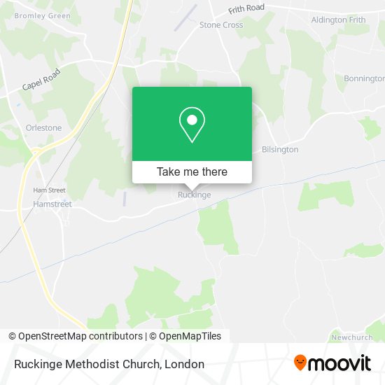 Ruckinge Methodist Church map