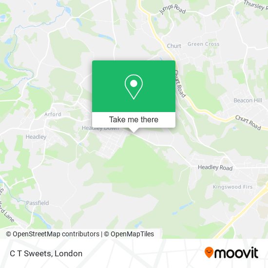 C T Sweets map