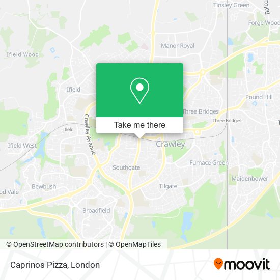 Caprinos Pizza map