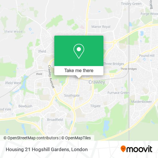 Housing 21 Hogshill Gardens map