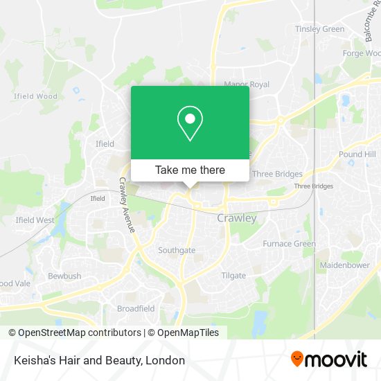 Keisha's Hair and Beauty map