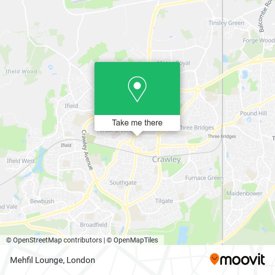 Mehfil Lounge map