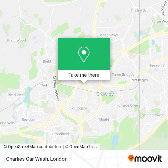 Charlies Car Wash map