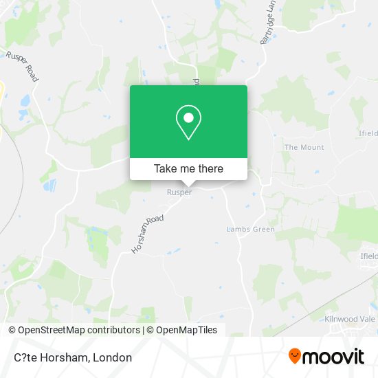 C?te Horsham map