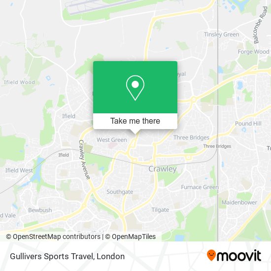 Gullivers Sports Travel map