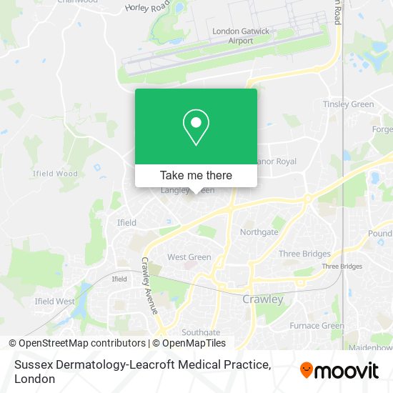 Sussex Dermatology-Leacroft Medical Practice map