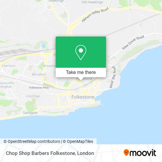 Chop Shop Barbers Folkestone map