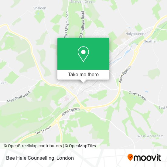 Bee Hale Counselling map