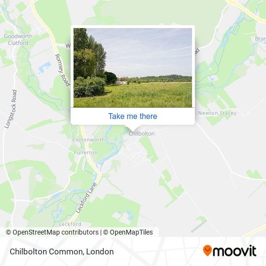 Chilbolton Common map