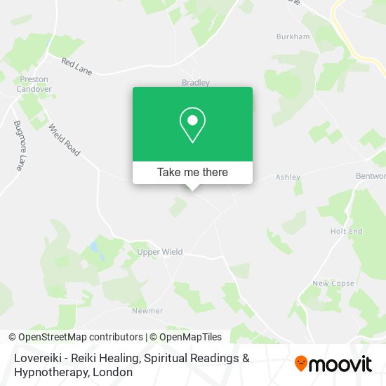 Lovereiki - Reiki Healing, Spiritual Readings & Hypnotherapy map