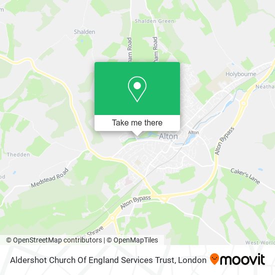 Aldershot Church Of England Services Trust map