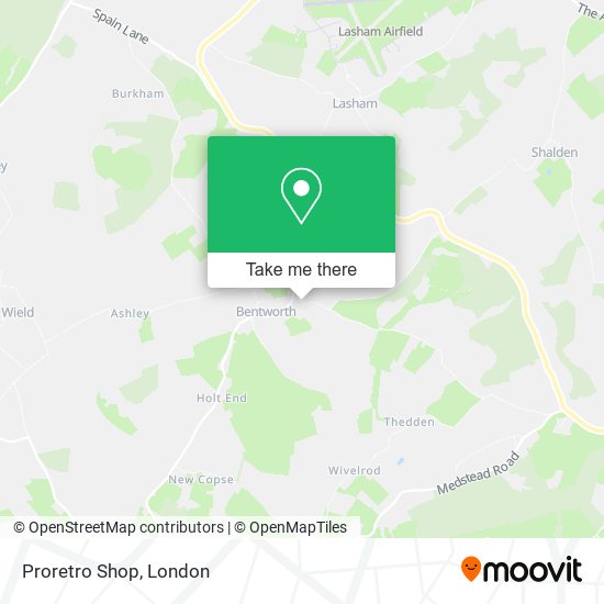 Proretro Shop map