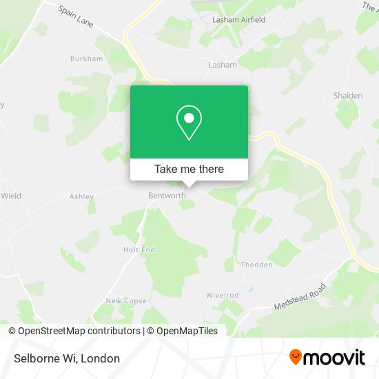 Selborne Wi map