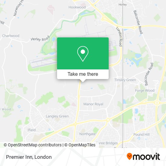 Premier Inn map