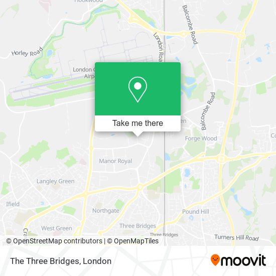 The Three Bridges map