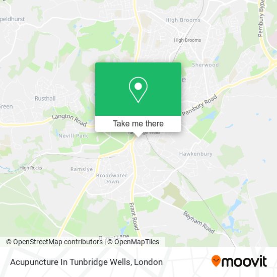 Acupuncture In Tunbridge Wells map