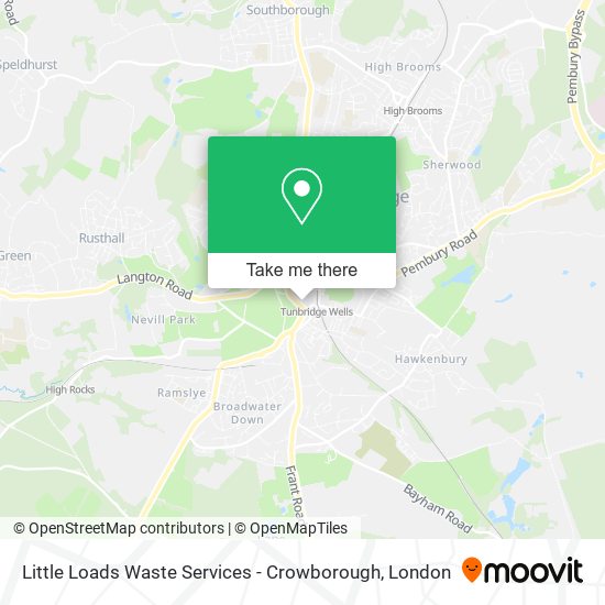 Little Loads Waste Services - Crowborough map