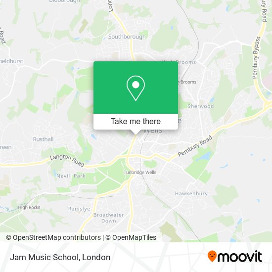 Jam Music School map