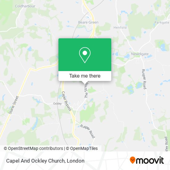 Capel And Ockley Church map