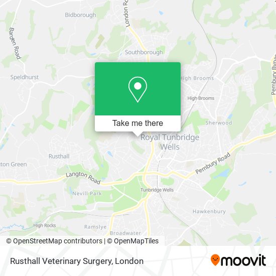 Rusthall Veterinary Surgery map