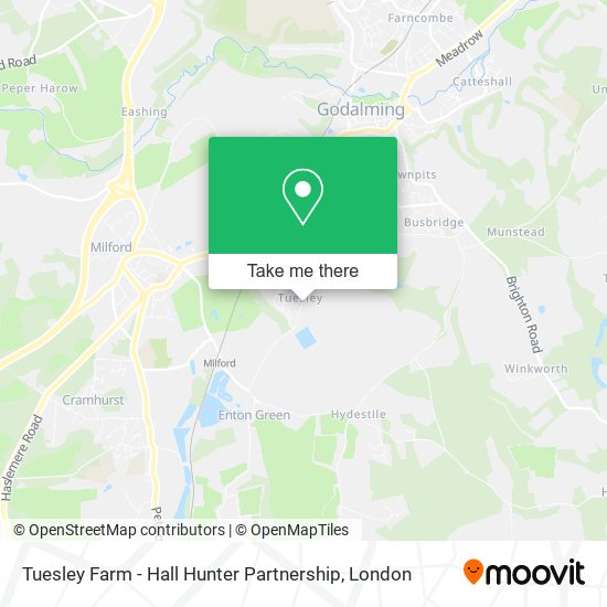 Tuesley Farm - Hall Hunter Partnership map