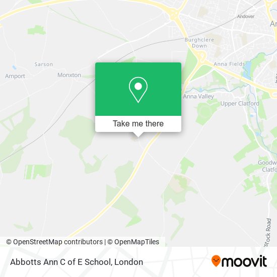 Abbotts Ann C of E School map