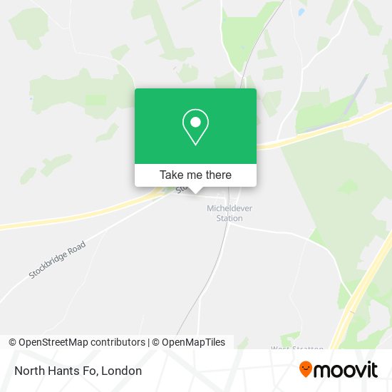 North Hants Fo map