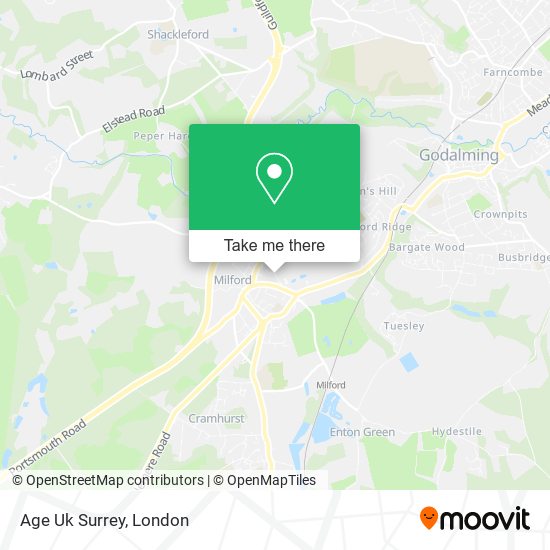 Age Uk Surrey map