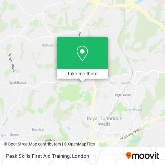 Peak Skills First Aid Training map